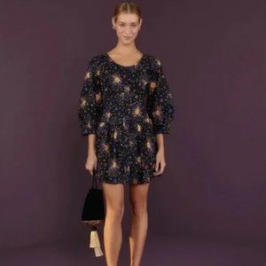 NWT Farm Rio Rainbow Suns Organic Cotton Mini Dress XL